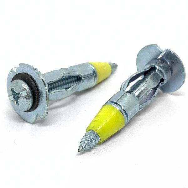 Boltsandnuts.Com 2000 Pieces 1/8in XS x1in Hollow Wall Drywall Anchor Drive Point Steel Zinc Clear, 2000PK 12X100CPHHWA2Z/XS/DP-2000 - main